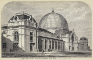 Uluslararası Sergi Binası, Doğu Cephesi (gravür) by English School