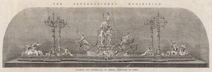 Uluslararası Sergi; Paris Messrs Cristofle tarafından plato ve şamdan by English School