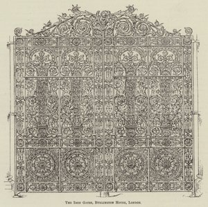 Demir Kapılar, Burlington House, Londra (gravür) by English School