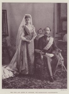 Danimarka Kralı ve Kraliçesi, Damatın Dedesi (gravür) by English School