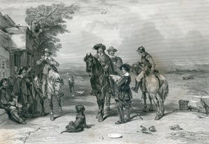 Kral, İskoçlara Yolculuğunda, Frederick tarafından oyulmuş. T. Heath, 1844 by English School