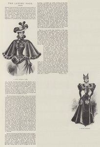 Bayanlar Sayfası, Elbise (litho) by English School