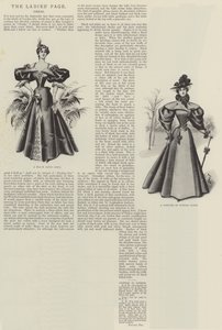 Bayanlar Sayfası, Elbise (litho) by English School