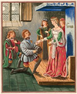 The Lady Venus receiving the messenger of L