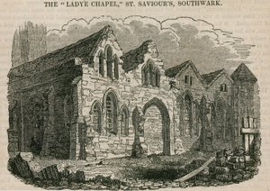 Ladye Şapeli, Aziz Kurtarıcı Kilisesi, Southwark, Surrey by English School