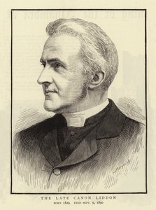 Geç Canon Liddon (gravür) by English School