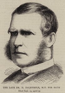 Merhum Dr D Dalrymple, Bath Milletvekili (gravür) by English School