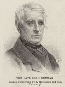 Geç Lord Denman (gravür) by English School