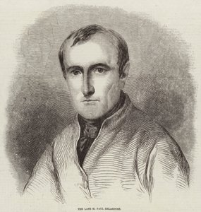 Geç M Paul Delaroche (gravür) by English School