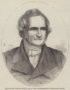 Rahmetli Bay William Spence, Kraliyet Cemiyeti Başkan Yardımcılarından Biri (gravür) by English School