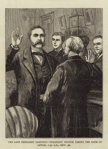 Rahmetli Başkan Garfield, Başkan Arthur yemin ediyor by English School