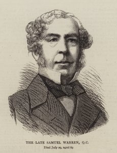 Geç Samuel Warren, QC (gravür) by English School