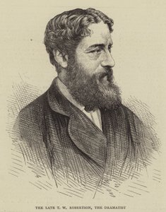 Merhum T W Robertson, Dramatist (gravür) by English School