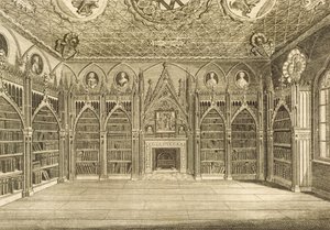 Kitaplık, Godfrey tarafından, Horace Walpole tarafından Strawberry Hill