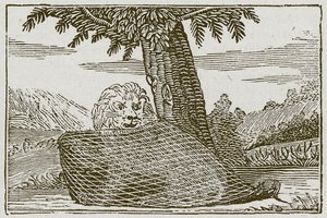 Aslan ve Fare (gravür) by English School