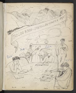 Seyir Defteri, Seatoller, Paskalya 1895 (kağıt üzerinde kalem ve mürekkep) by English School