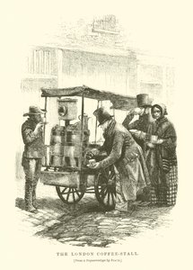 Londra Kahve Dükkanı (gravür) by English School