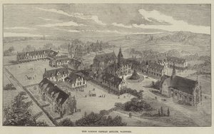 Londra Yetim Asylum, Watford (gravür) by English School