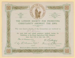 Yahudiler arasında Hıristiyanlığı Teşvik Londra Derneği by English School