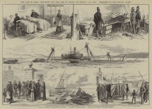 HMS "Eurydice "in 24. Pazar günü Wight Adası açıklarında kaybı (gravür) by English School