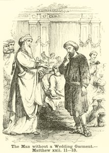 Düğün Elbisesi Olmayan Adam, Matta, xxii, 11, 13 by English School