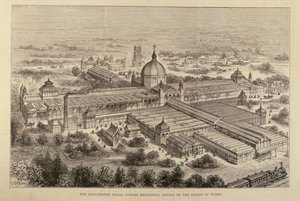 Galler Prensi Tarafından Açılan Manchester Royal Jubilee Sergisi, The Illustrated London News, 7 Mayıs 1887 by English School