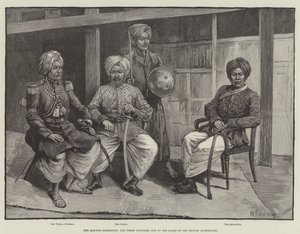 Manipur Seferi, Artık İngiliz Yetkililerin Elinde Üç Mahkûm (gravür) by English School