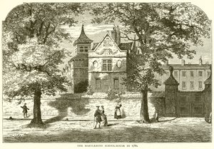 1780 yılında Marylebone Okul Evi by English School