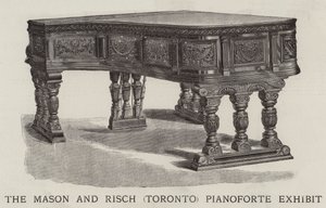 Mason ve Risch (Toronto) Piyano Sergisi (gravür) by English School