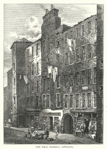 Yemek Pazarı, Cowgate (gravür) by English School