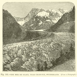 Mer de Glace, Chamonix, İsviçre yakınlarındaki by English School