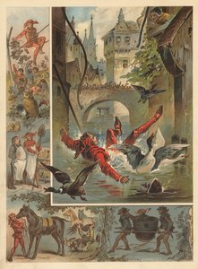 Neşeli Soytarı (chromolitho) by English School