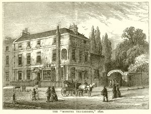 Canavar Çay Bahçeleri. 1820 by English School
