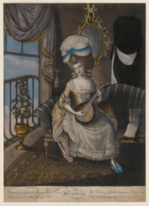The Musical Charmer, 1780 (el renginde mezzotint) by English School