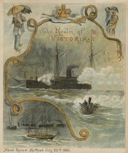 The Naval Review, Spithead, 23 Temmuz 1886 by English School