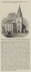 Yeni St Thomas Kilisesi, Charterhouse (gravür) by English School