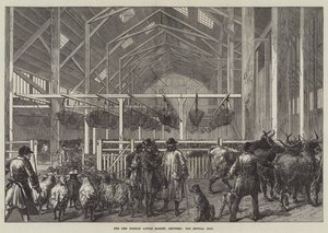 Yeni Yabancı Sığır Pazarı, Deptford, Merkez Kulübe (gravür) by English School