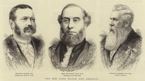 Yeni Lord Mayor ve Şerifler (gravür) by English School