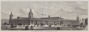 Yeni Metropolitan Et ve Kümes Hayvanları Pazarı, Smithfield (gravür) by English School