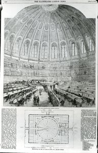 Yeni Okuma Odası, British Museum, The Illustrated London News, 9 Mayıs 1857