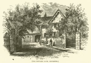 Newark Kapısı, Leicester (gravür) by English School