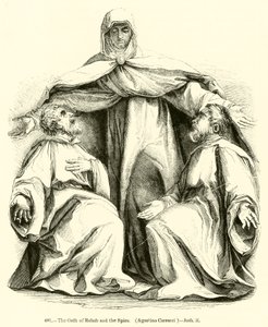 Rahab ve Casusların Yemini, Agostino Carracci, Joshua II (gravür) by English School
