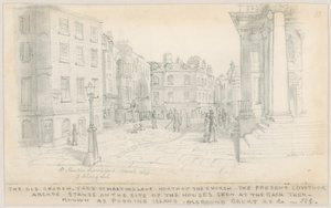 Eski Kilise Bahçesi, St Martins Lane, Kilisenin Kuzeyi by English School