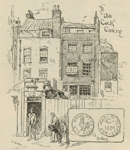 The Old Cock Tavern, Londra by English School