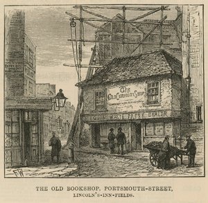 Eski Merak Dükkanı, Portsmouth Caddesi, Lincolns Inn Fields by English School