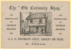 The Old Curiosity Shop, Portsmouth Caddesi, Lincolns Inn Fields, Londra; Poole Atık Kağıt Satıcısı by English School
