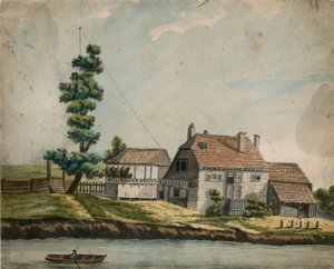 The Old Eel Pie House, Battersea (kağıt üzerinde wc) by English School