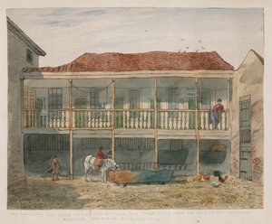 The Old George Inn, Snow Hill (kağıt üzerinde wc) by English School