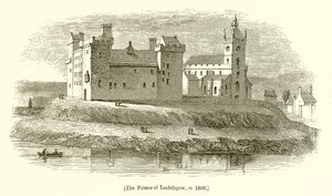 1600 yılında Linlithgow Sarayı by English School