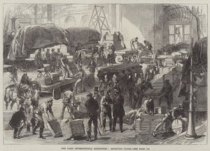 Paris Uluslararası Sergisi, Malların Alınması (gravür) by English School